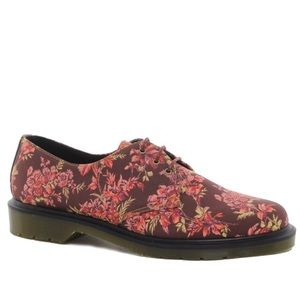 Dr. Marten’s Lester Reddish-Brownish Floral Unisex shoe Men size 7/Women size 8